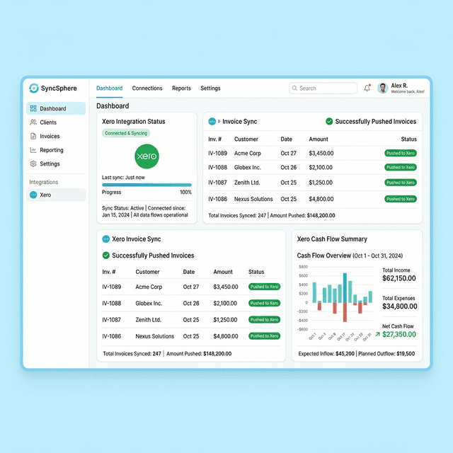 Seamless Xero Integration Interface